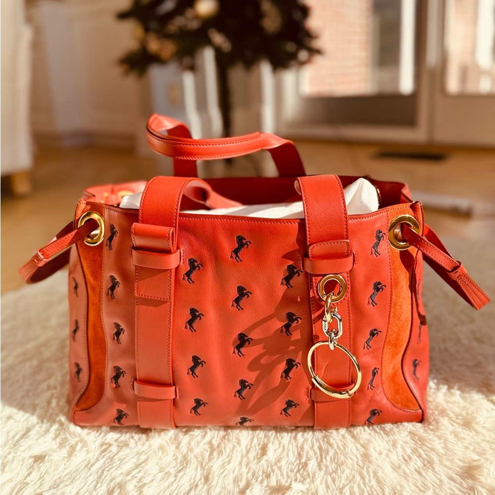 A large Chloe’ tote bag